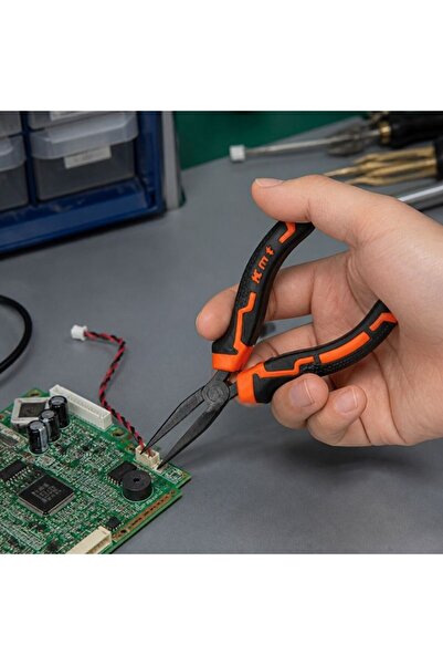 KMT Tools Επινικελωμένες μίνι πένσες με πλακέ μύτη 125 χιλιοστά / 4,5 ίντσες,...