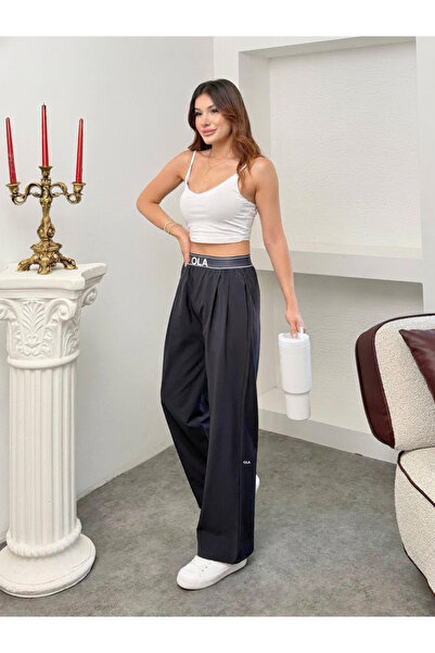 OLA Elastic Waist Wide Leg Comfortable Cut Sweatpants