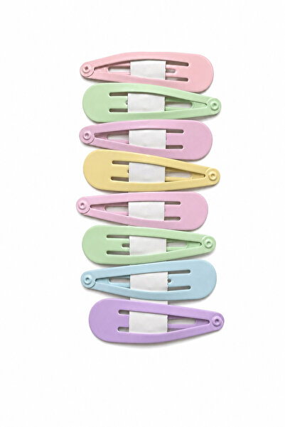 Jack Ferrero Set of 8 Snap Clips in Pastel Colors Hair Accessory for Kids and...
