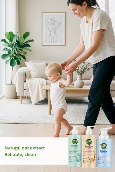 Just Green Organic Baby Natural Oat Extract Body Lotion for Sensitive Skin 285 ml