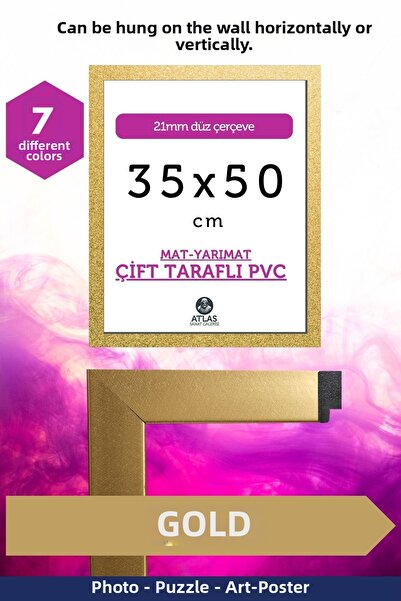 Atlas Sanat Galerisi 21Mm-35X50 cm Matte Pvc Glassless Photo Puzzle Document ...
