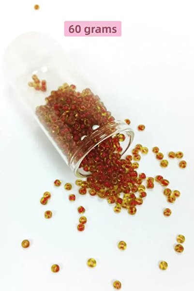 Mestore Bulky Glass Sand Beads (8/0) 3 mm - 60 Grams - Transparent Light Brow...