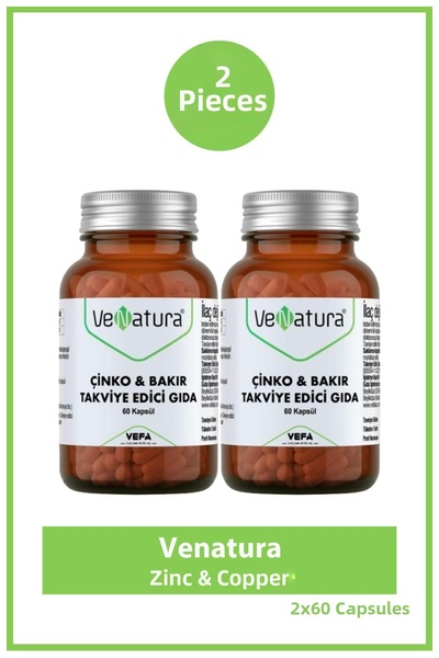 VeNatura Zinc & Copper 60 Capsules 2 Pieces