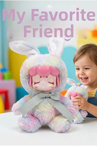 Tıfıl Toys دمية نانسي اللامعة ذات الأزياء الجذابة والملونة مع شريط من القطيفة
