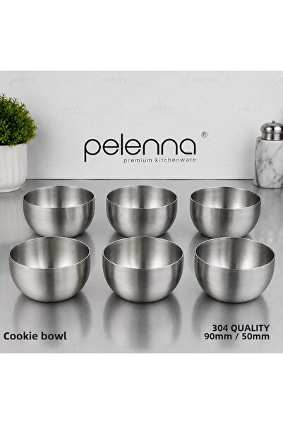 Pelenna وعاء بسكويت فاخر من الفولاذ؛ 9 سم.