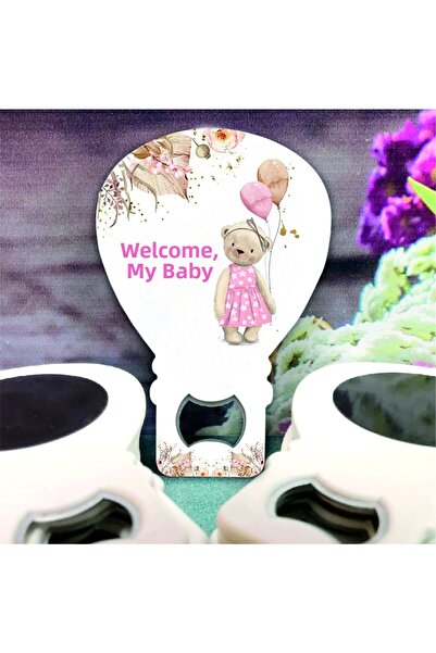 ege ajans tasarım 10 Teddy Bear Patterned Balloon Opener Magnet