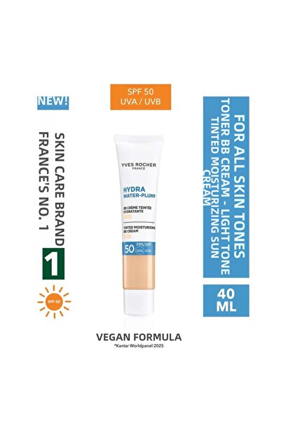 Yves Rocher Bb Cream 50 Spf - Tone-Equalizing Tinted Moisturizer Sunscreen - ...