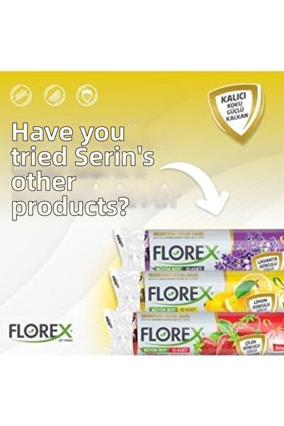 Yıldızan Terra Organik Florex Drawstring Lemon Scented Large Garbage Bag X 5 ...