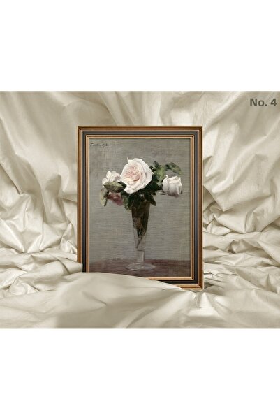 Vetro Design Tablou înrămat - Flori de Henri Fantin-Latour