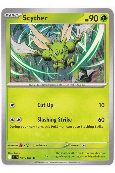 Pokemon Scyther 001/162 - Temporal Forces - Kart (Mint)
