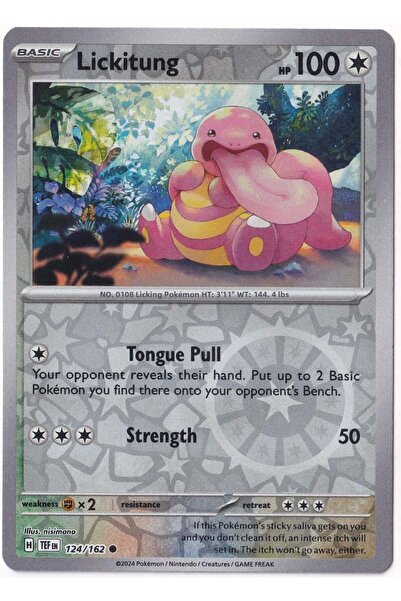 Pokemon ليكوتونغ [ريفيرس هولو] 124/162 - القوات المؤقتة - بطاقة (لون النعناع)