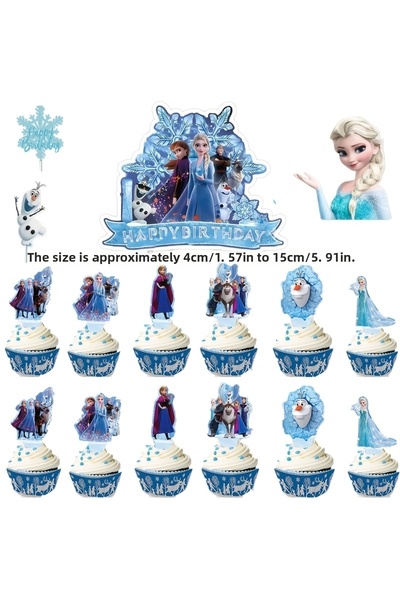 Generic Brand 16-Pack Frozen Snow Party Decorations Birthday Party Decorations