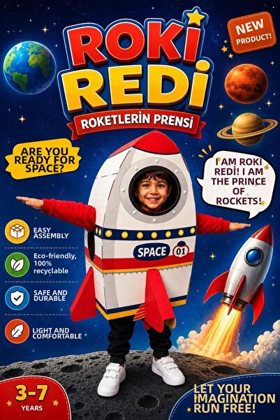 Kardinno Roki Redi Jucărie educativă Costum purtabil din carton pentru copii ...