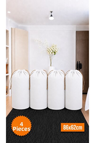 Balkan Room 4 Pieces White Drawstring Storage Bag Xlarge 86X62 cm - Moving Ba...