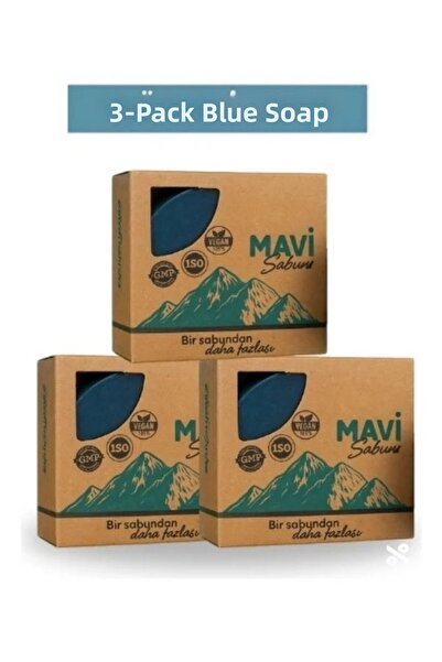 Bay Sabuncu Blue Soap Set of 3