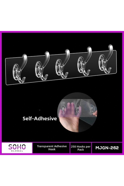 magicool 5 Pieces Transparent Hanger