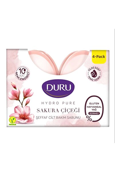 Duru H. صابون بيور ساكورا الشفاف للعناية بالبشرة 135 جرام × 4
