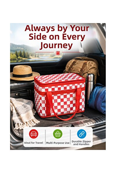 pınaxar 25 Liters Thermal Insulated Thermos Bag Picnic Bag with Aluminum Foil...