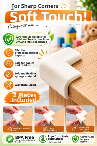 Ecuy Baby Corner Protector Rubber Table Coffee Table Furniture Edge Sponge Sh...