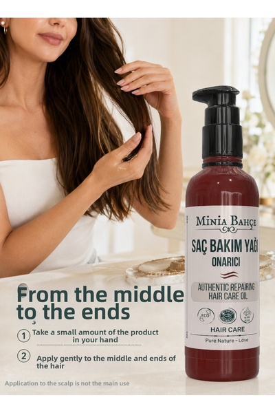 Minia Bahçe Bitki ve Sanat Atölyesi Repairing Hair Care Oil – 100 ml |   Inte...