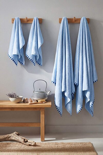 TRENDYOLMİLLA HOME Σετ 2 πετσετών προσώπου 50x80εκ. & Σετ 2 πετσετών μπάνιου ...