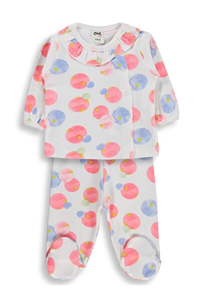 Civil Baby طقم بيجامة للأطفال من عمر 1-9 أشهر من Suluboya Yıldız Emp Bandana ...