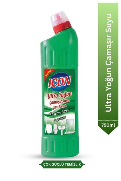 MAX ICON Ultra Yoğun Çamaşır Suyu 750 ml – Ekstra Hijyen, Güçlü Beyazlatma ve...