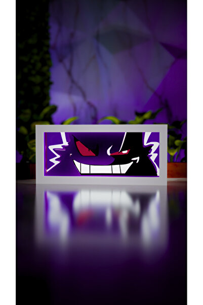 Jade Produck Gengar v2 LED Işık Kutusu – Uzaktan Kumandalı, Renk Değiştiren M...