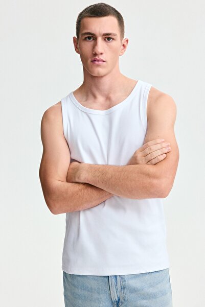H&M Ribanalı Kolsuz Üst Slim Fit