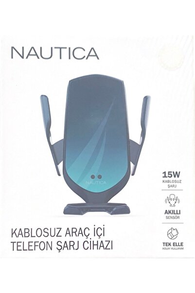 Nautica 15w Hızlı Kablosuz Araç Içi Şarj Cihazı Ve Telefon Tutucu