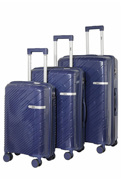 KTMC 3-Piece Polypropylene Luggage Set (20″/24″/28″) Carry-On & Checked Suitc...