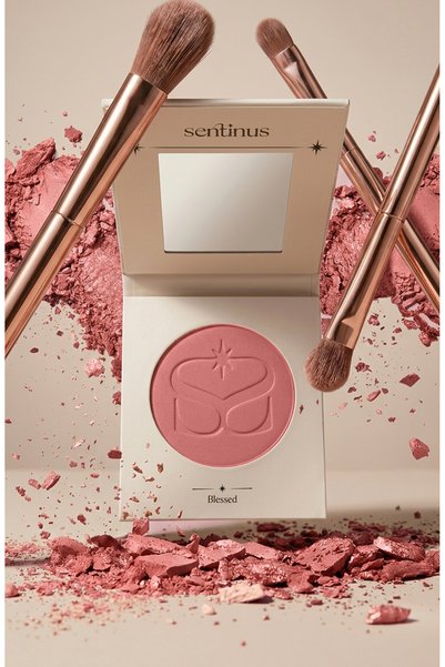 Sentinus Blessed Powder Blush |   Pink Tone |   Sparkling End |   High Pigment & Silky Texture