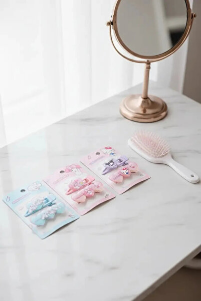 Hello Kitty Lisanslı Tatlı Fabrika Saç Tokası (2 Adet) – Pastel Renkli Set