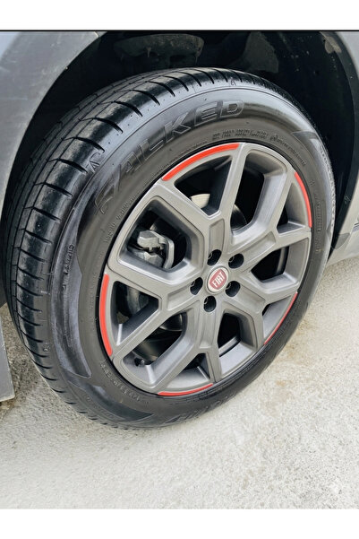 İŞCAN MOTOR Egea Cross Jant Sticker Etiket Kırmızı