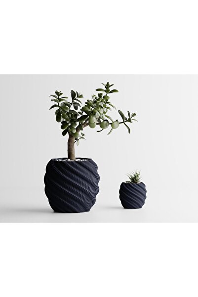 Sani Ghiveci decorativ Sani, Roma 120 x 120 x 109 mm, Albastru închis mat