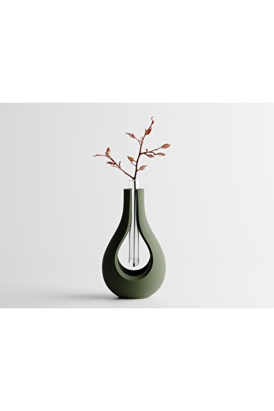 Sani Vază „Elysiar Vase” 93x90xH157mm - Verde închis mat