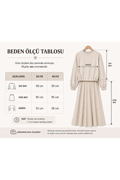 merve ada design Pelerin Detaylı Tesettür Etekli İkili Takım