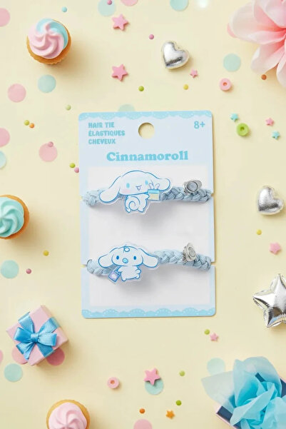 Miniso Sanrio Lisanslı Örgülü Saç Lastiği Seti (2 Adet) - Kuromi & Cinnamoroll