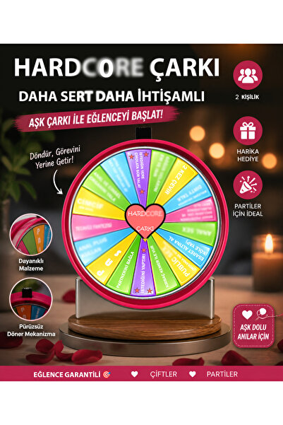 Gece ritüeli HARD Çarkı - Yetişkinler İçin Eğlenceli Çift Oyunu – Romantik Ge...