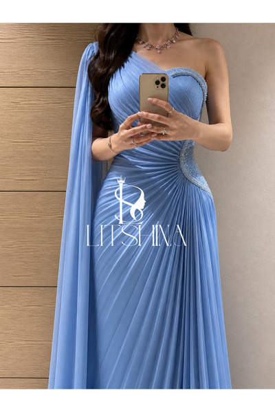 LITSHE Elegant evening dress in sky blue