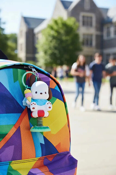 Miniso Sanrio Lisanslı Yaz Serisi Pochacco Karakterli Hareketli Figür Anahtar...