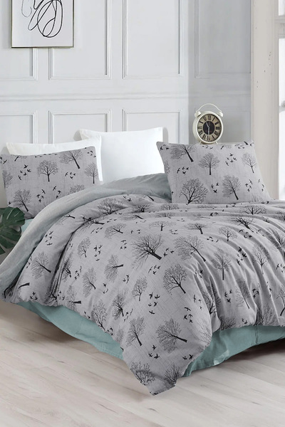 Bellahomeart Lastikli Çarşaflı Çift Kişilik Nevresim Takımı