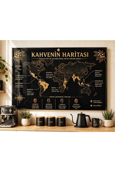 CONCEPT CAM Kahve Dünyası Harita|Kahve Köşesi Cam
