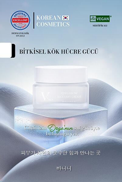 Vanini Korea Edel Glow Recovery Cream 50ml | Anti-Aging Yüz Kremi | EVE Vegan...