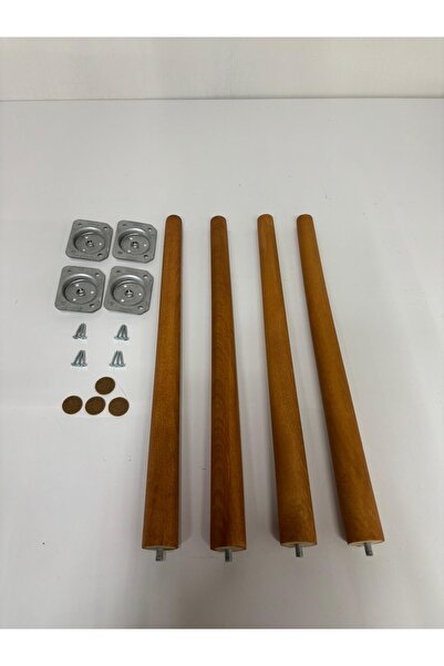 44 Cm Light Oak,Tapered Leg Wooden Furniture Leg – 4 Pieces| Table, Chair Leg, Coffee Table Leg