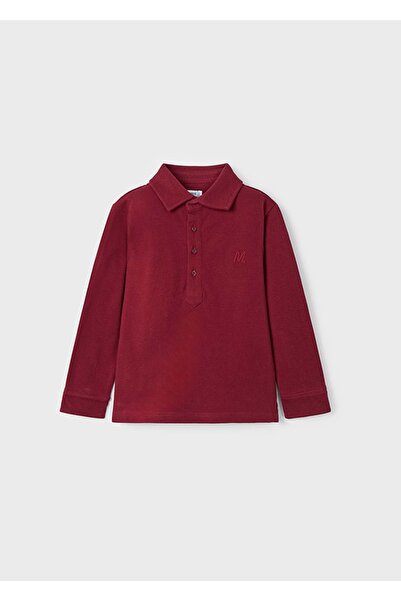 MAYORAL Boy's Long Sleeve T-Shirt Burgundy