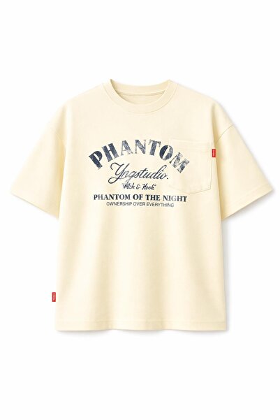 VAMOSCLO Short Sleeve Boxy Fit Printed T-Shirt Yellow