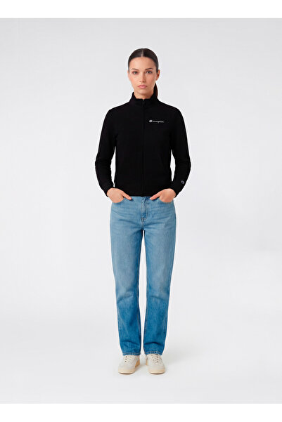 Champion 118593-KK001 Full Zip Sweatshirt Siyah Kadın Zip Ceket