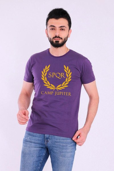 Tshirthane Camp Jupiter Mor Mürdüm Erkek Tshirt