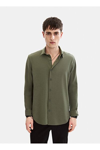 Back And Bond Green Men's Shirt B35S20022